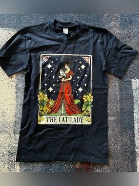The Cat Lady tarot 100% cotton tshirt